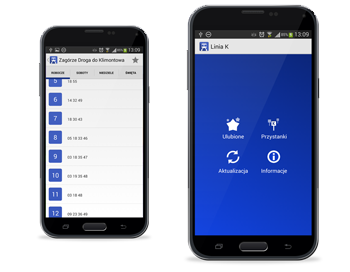 Aplikacja Android Linia K
